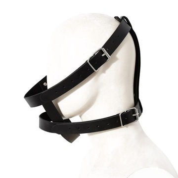 BDSM Leather Bandage Mask Femdom Slave Props Gay