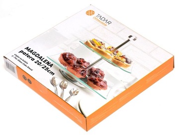 2-ЯРУСНАЯ КВАДРАТНАЯ СТЕКЛЯННАЯ ПЛИТА