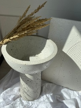 БЕТОННЫЙ ЦВЕТОЧНЫЙ ГОРШОК, БЕТОННАЯ ЧАША, круглый, высота 49