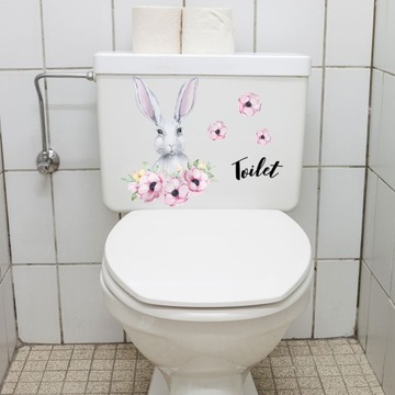 NAKLEJKI NA TOALETĘ RÓŻOWE NAKLEJKI NA SIEDZENIE 3 SZT.