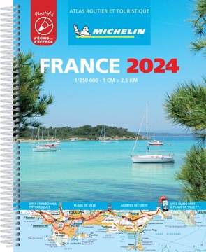 FRANCJA atlas samochodowy 1:250 000 MICHELIN 2024