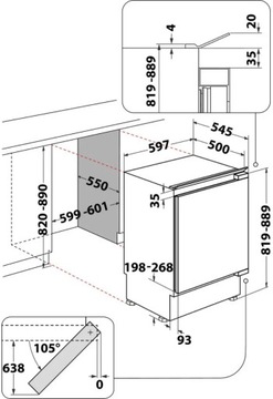 WHIRLPOOL WBUFZ011 морозильная камера