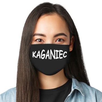 MASECZKA MASKA BAWEŁNIANA NADRUK KAGANIEC PROTEST