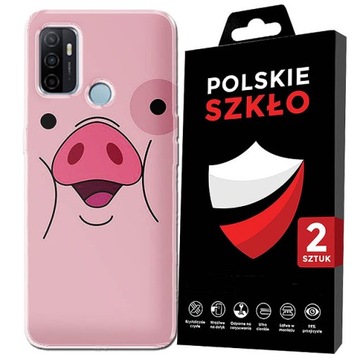 STYLOWE ETUI CASE DO OPPO A53 2020 WZORY + SZKŁO