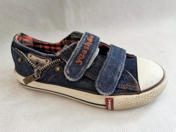 Yeeshow - Świetne Jeansowe Dziecięce Trampki 31