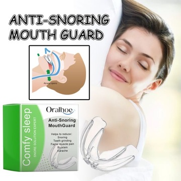 Mouthguard antysnoring 3 sztuki, zapobiega chrapaniu i zgrzytaniu zębami