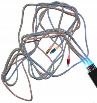 Светящийся кабель microUSB 2 метра