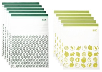 IKEA Istad Woreczki strunowe na żywność 80szt 1,2/2,5/4,5/6l