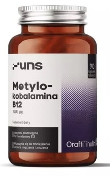 Witamina B12 Metylokobalamina 90 kapsułek UNS