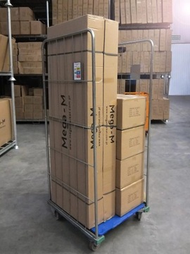 Rollkontener сетчатая складская тележка 500 кг складная платформа