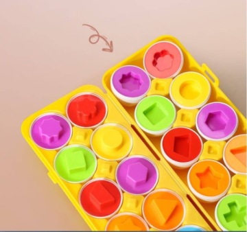 Обучающая игрушка для сортировки яиц Монтессори для детей