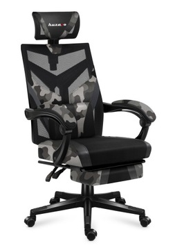 Fotel Gamingowy Ergonomiczny Gracza Z PODNÓŻKIEM Huzaro Combat 5.0 Camo