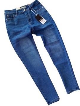 MS10 SPODNIE JEANS M.SARA LIFE'S Wysoki Stan Duże rozm. L/40 (m)