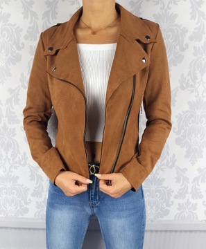 #КУРТКА-РАДИАТОР ЖЕНСКАЯ ЗАМШЕВАЯ - МОЛНИИ - ZARKA