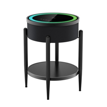 Stolek S Reproduktorem Kulatý Bluetooth Indukční Nabíječka Lavice Boni