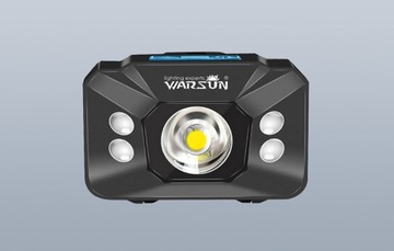 Warsun Lampa Latarka Czołowa Czołówka Wodoodporna Lampka Na Głowę Usb 500lm