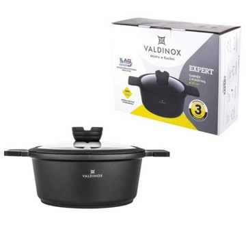 VALDINOX EXPERT GARNEK 24CM Z POKRYWĄ 4.5L. NA IND