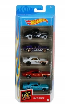 HOT WHEELS 5PAK HW FLAMES GTN48 ZESTAW PIĘCIOPAK