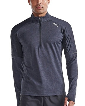 Bluza do biegania męska 2XU Aero 1/2 Zip LS MR7244a r.XL