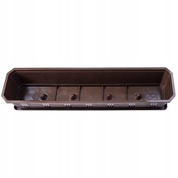 БАЛКОННЫЙ ЦВЕТОЧНЫЙ ВАЗ + ПОДСТАВКА РУЧКИ 80СМ КОРИЧНЕВЫЕ