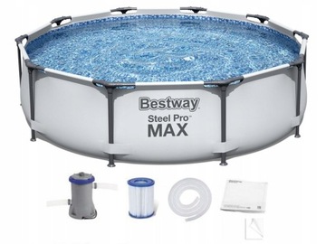 BASEN STELAŻOWY OGRODOWY 305x76cm BESTWAY + POMPA
