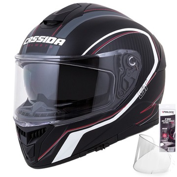 CASSIDA KASK MOTOCYKLOWY GT 2 Z WŁÓKNA + PINLOCK L