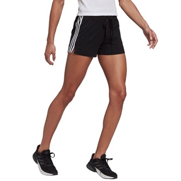 XS Spodenki damskie adidas Essentials Slim Shorts czarno-białe GM5523 XS