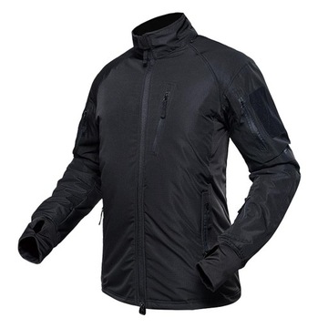 Bluza z kapturem Męska kurtka wodoodporna Outdoor Black_S