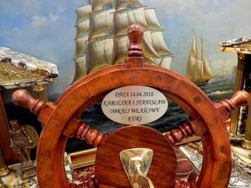 РУЛЬ ЛАТУННЫЙ ЗВОНОК ДЛЯ КАПИТАНА ГРАВЕРА