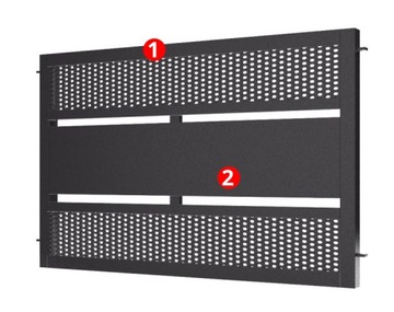 Panel Przęsło Ogrodzeniowe STAL BR1842 RAL 7016 Antracyt 200x110 cm