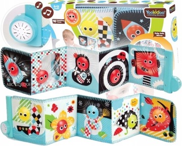 YOOKIDOO DWUSTRONNA KSIĄŻECZKA MUZYKA I ŚWIATEŁKA ŚWIECĄCA