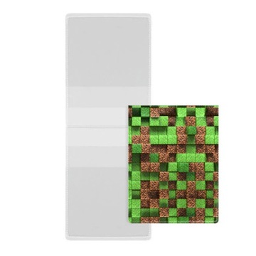 OKŁADKA NA LEGITYMACJĘ SZKOLNĄ PIXELE BIURFOL MINECRAFT DLA CHŁOPCA
