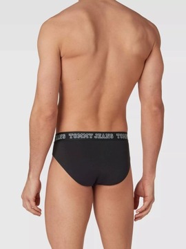 TOMMY JEANS BRIEF - SLIPY MĘSKIE 3 PACK CZARNY L