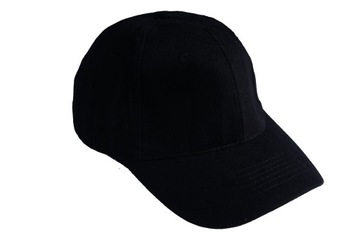 ЧЕРНАЯ БЕЙСБОЛКА, 100% ХЛОПОК, УНИВЕРСАЛЬНАЯ, 6 ПАНЕЛЬ