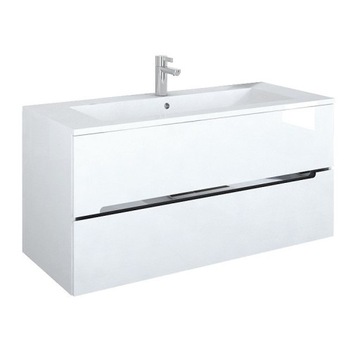 Szafka pod umywalkę 120 cm Silver biała pojedyncza