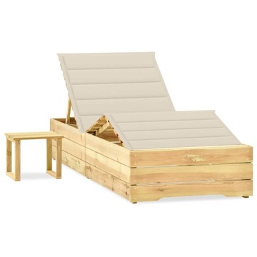 Leżak Greatstore drewno