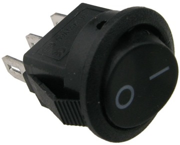 Przełącznik kołyskowy okrągły 3A 3 pin 2 pozycje /1277