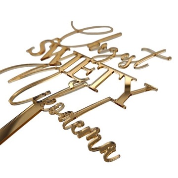 Крещенский топпер с именем золотое зеркало ИМЯ золотое зеркало