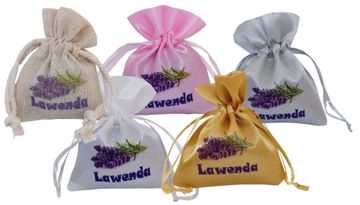 Сумка для гостей на свадьбу, цветы лаванды, розовый, 8х10