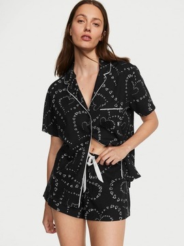 Victoria's Secret piżama flanelowa bawełna rozmiar M/L