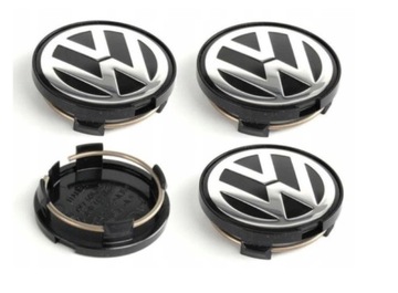 VW Zaślepki do Felg Dekielki Kapsle 63 mm 4 sztuki