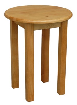 STÓŁ KUCHENNY MAŁY OKRĄGŁY SOSNOWY 60cm olcha