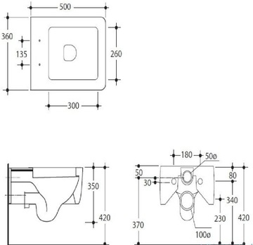 Сиденье для унитаза Kerasan Ego с плавным закрыванием, белое