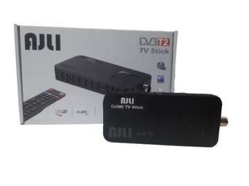 ДЕКОДЕР ТЮНЕР HD DVB-T2 HEVC H.265 МИНИ-СТИК AJLI