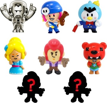 FIGURKI BRAWL STARS KOLEKCJA 8 SZTUK + 2 NIESPODZIANKI IDEALNY PREZENT