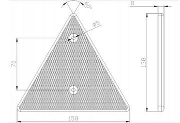 КОМПЛЕКТ ЗАДНИХ ФОНАРОВ КОМБИНИРОВАННЫХ ЛАМП ДЛЯ ПРИЦЕПОВ ОТРАЖАЮЩИЕ ТРЕУГОЛЬНИКИ