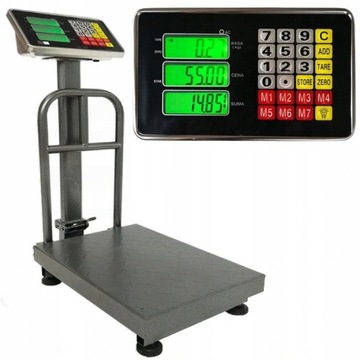 WAGA ELEKTRONICZNA SKLEPOWA MAGAZYNOWA LCD 100kg