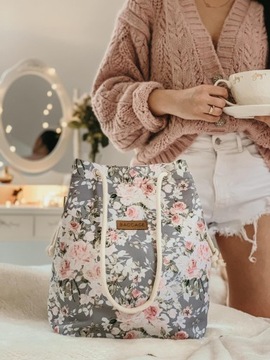 СУМКА-ШОППЕР БАГАЖНАЯ СУМКА РОМАНТИЧЕСКИЕ ЦВЕТЫ