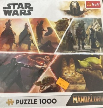 Puzzle TREFL 1000 - STAR WARS - MANDALORIAN !!!