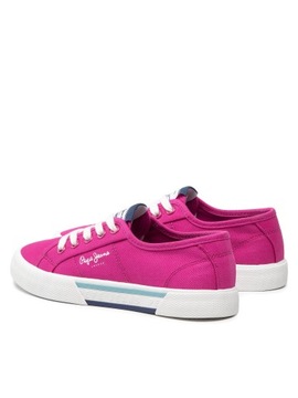 Pepe Jeans Tenisówki Brady Girl Basic PGS30543 Fresh Fuchsia 347